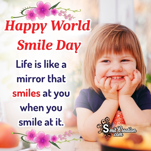 World Smile Day Quote Image