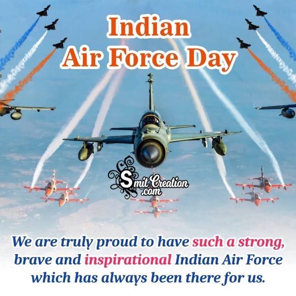 Indian Air Force Day Message Pic