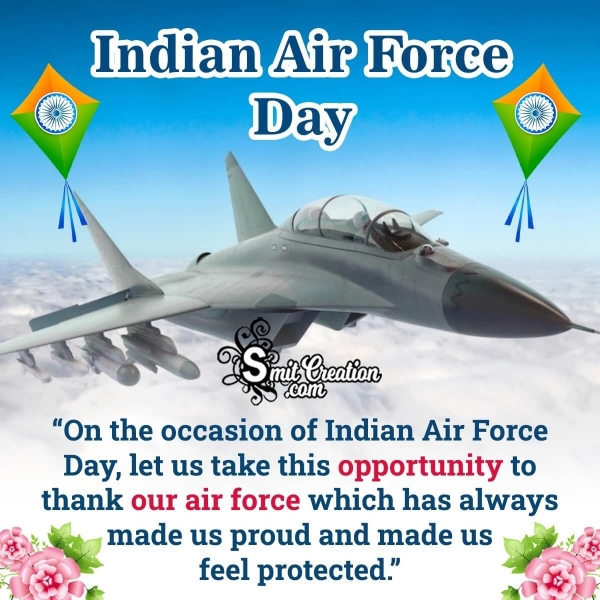 Indian Air Force Day Status Picture