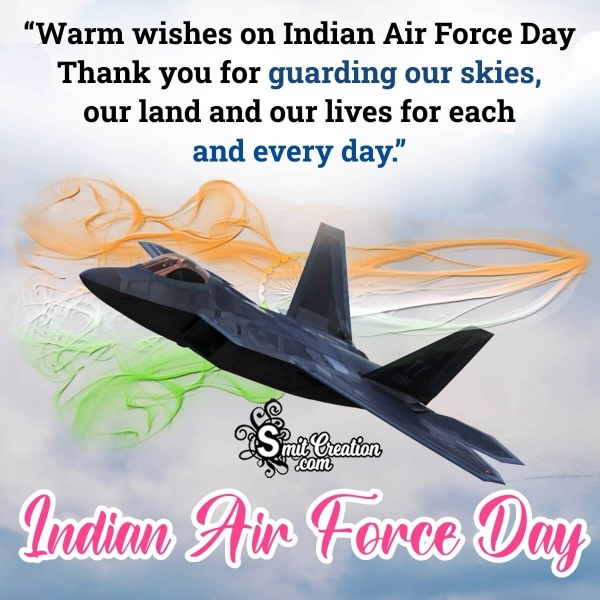 Indian Air Force Day Wish Image