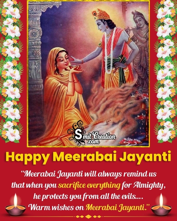 Meerabai Jayanti Greeting Image