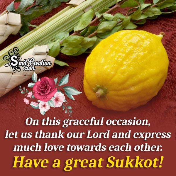 Sukkot Message Image