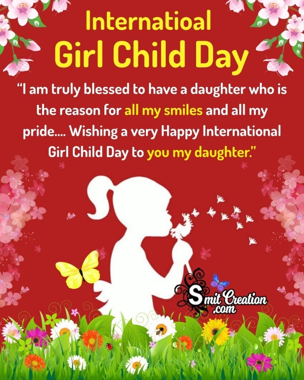 Happy Girl Child Day Whatsapp Status Pic