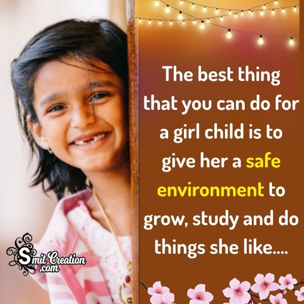 Girl Child Day Quote Picture