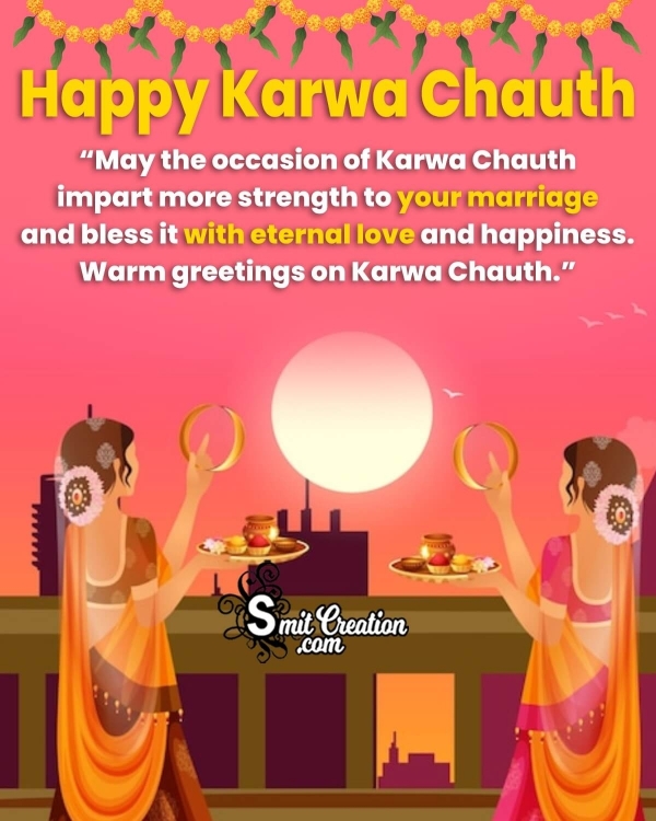 Warm Greetings On Karwa Chauth