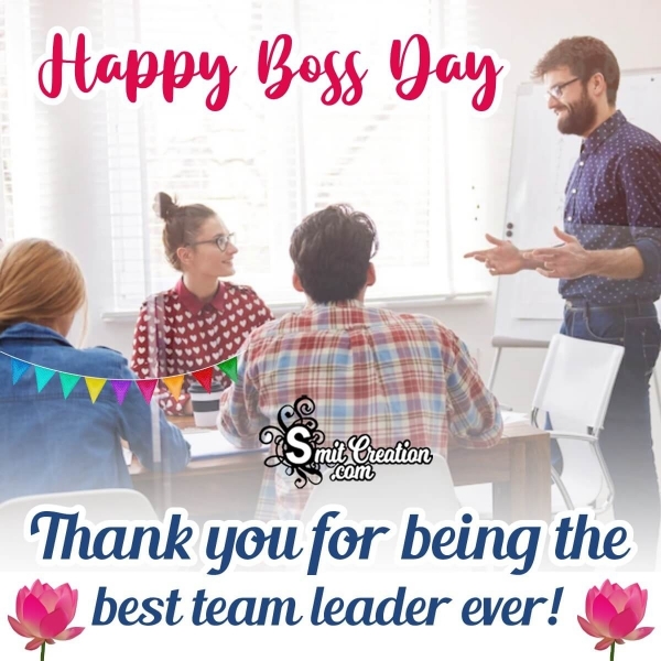 Thank You Message Pic For Boss day