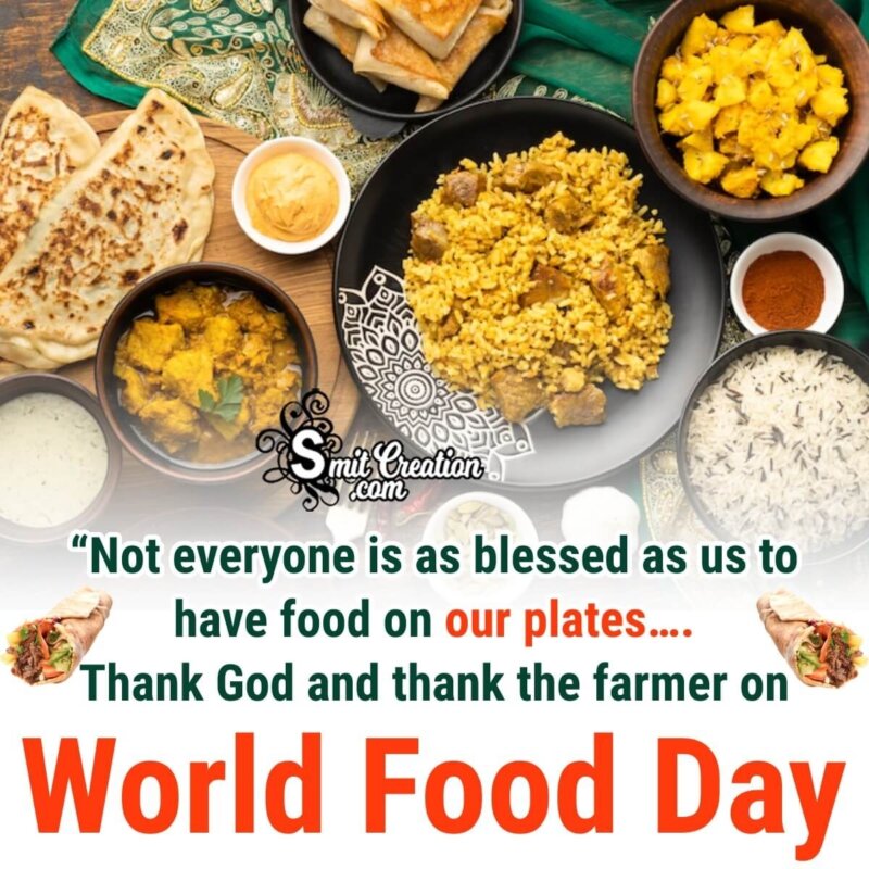 Thank You Message For Farmers On World Food Day - SmitCreation.com