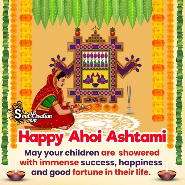 Happy Ahoi Ashtami Message Pic