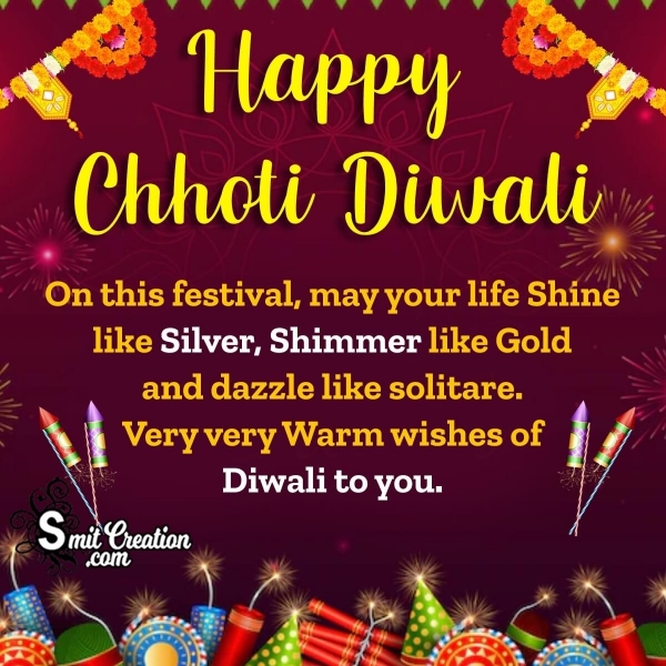 Warm Greetings On Chhoti Diwali
