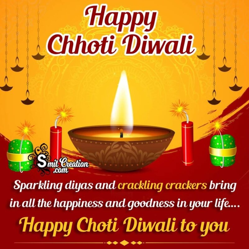 Happy Chhoti Diwali Status Picture - SmitCreation.com