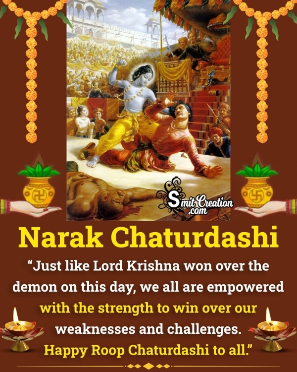 Best Narak Chaturdashi Message Image
