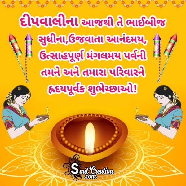 Diwali Gujarati Message Photo