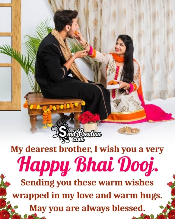 Happy Bhai Dooj Wish Picture For Brother