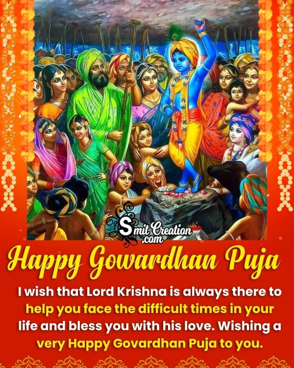 Happy Govardhan Puja Message Picture