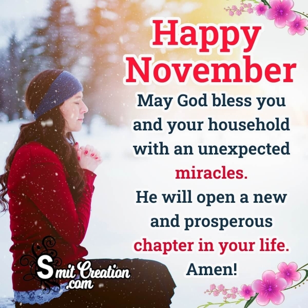 Happy November, God Bless You, AMEN