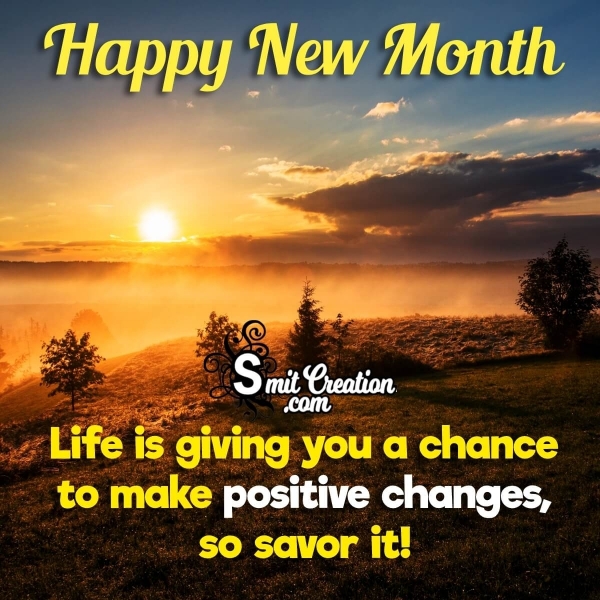 Happy New Month Message Pic
