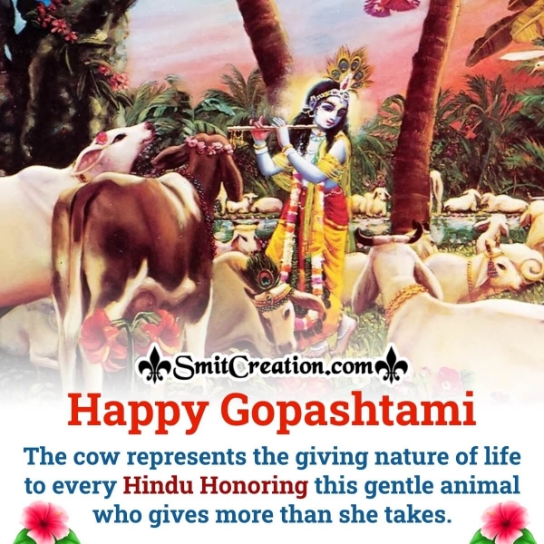 Gopashtami | Happy paintings, Lord ganesha paintings, Pichwai paintings