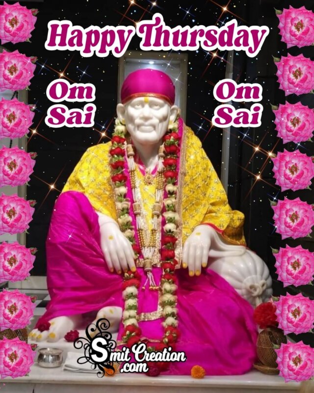 Happy Thursday Saibaba Pic - SmitCreation.com