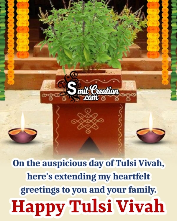 Happy Tulsi Vivah Wish Photo