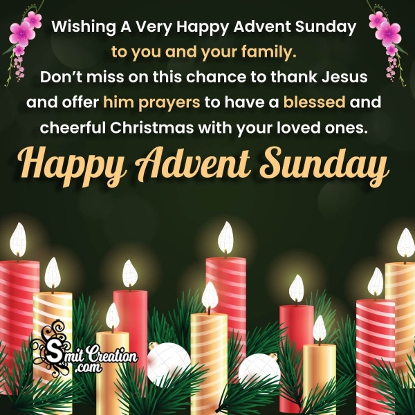 Happy Advent Sunday Wish Image For Friends