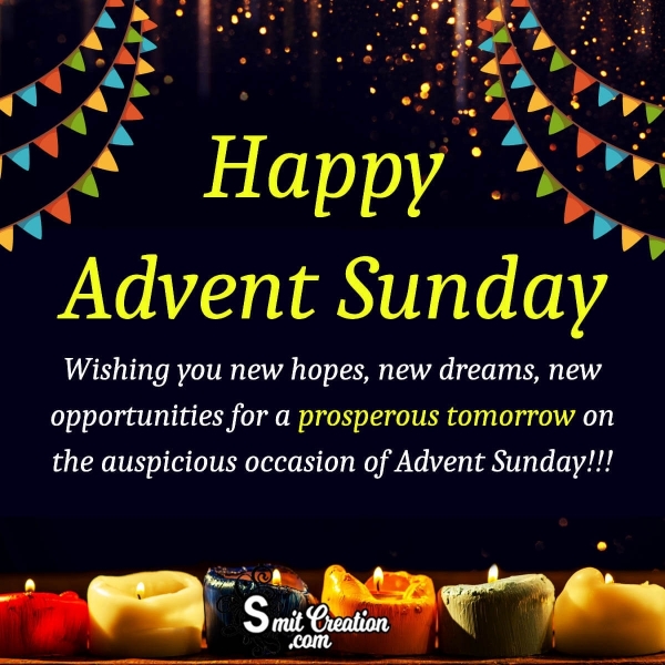 Happy Advent Sunday Wish Photo