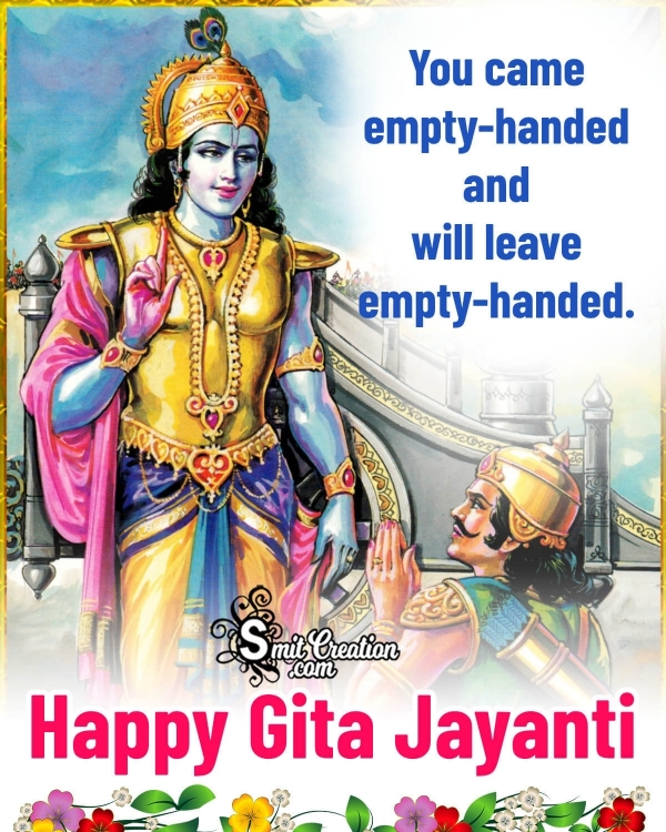 Happy Gita Jayanti Quote Picture