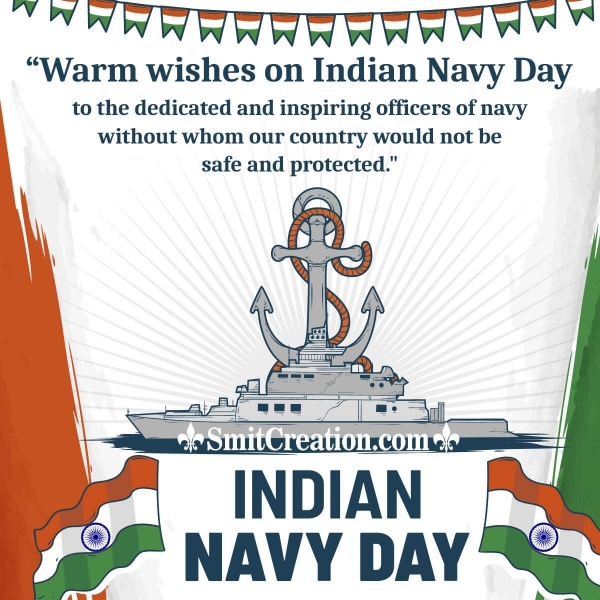 Warm Wishes To Navy Men On Indian Navy day