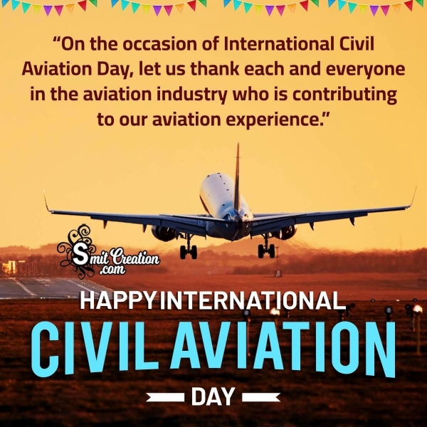 Thank You Message For International Civil Aviation Day
