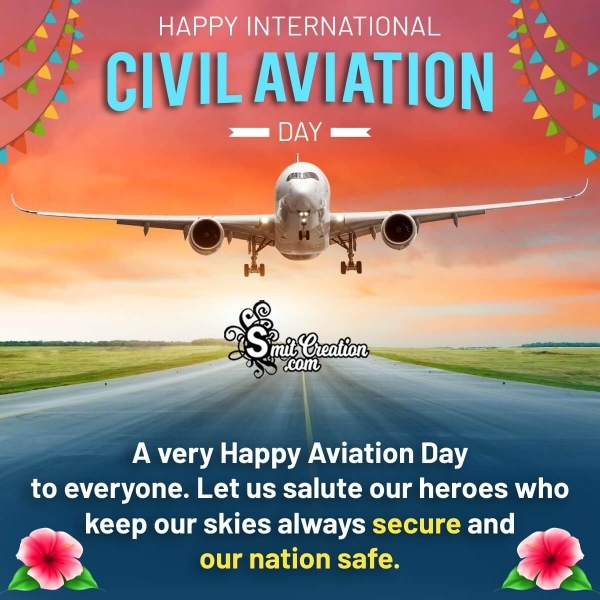 International Civil Aviation Day Status Picture
