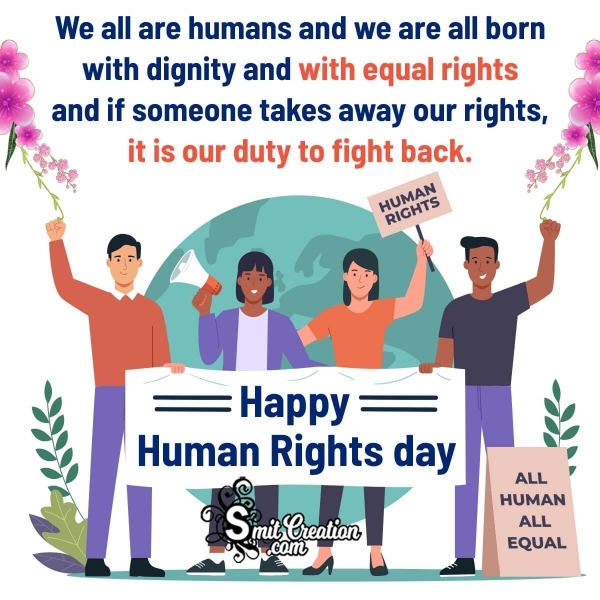 Wonderful Human Rights Day Message Image