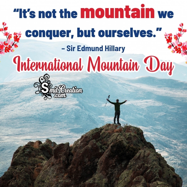 International Mountain Day Quote Photo