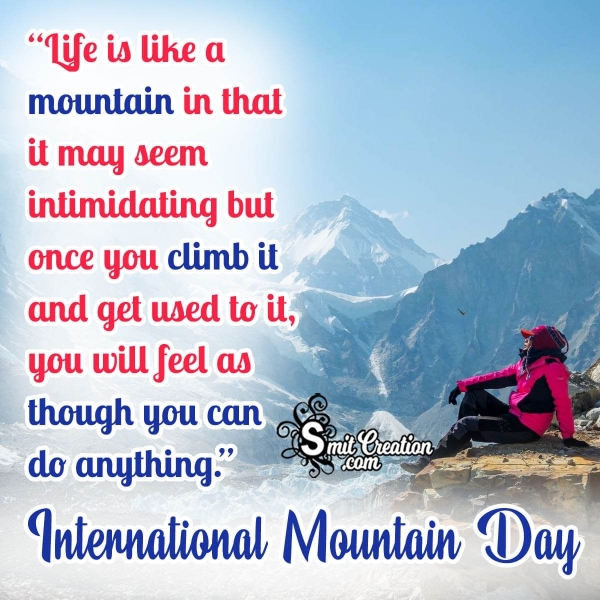International Mountain Day Message Pic