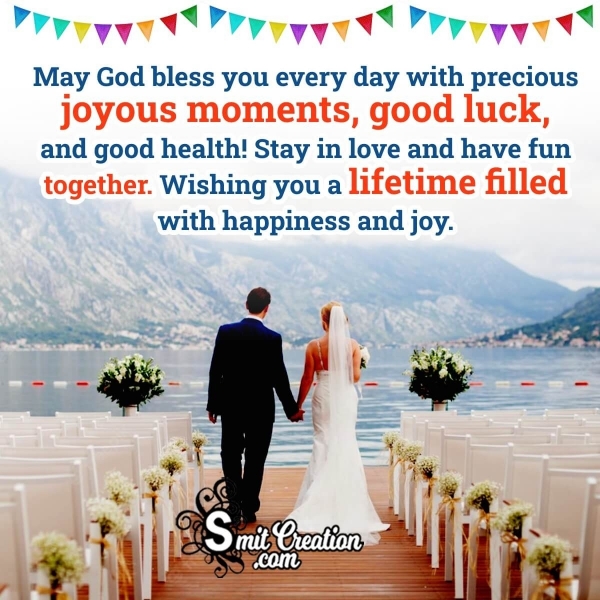 Blessed Wedding Day Message Image