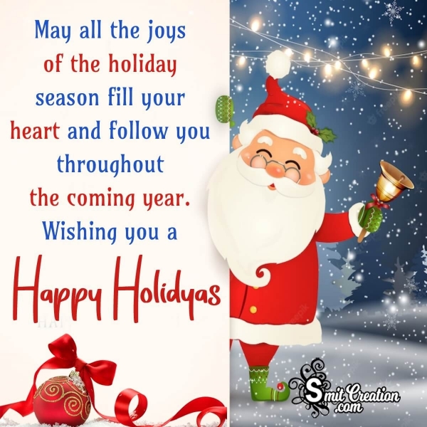 Happy Holiday Message Picture