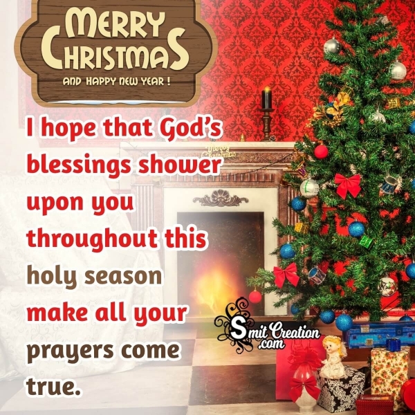 Wonderful Merry Christmas Blessing Wish Pic