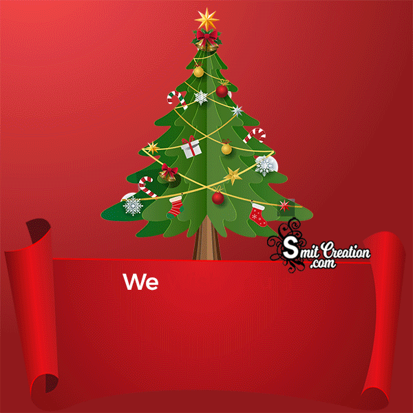 We Wish You a Merry Christmas Gif