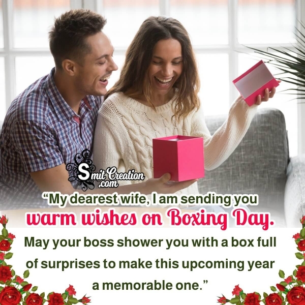 Boxing Day Wish Pic For Wife