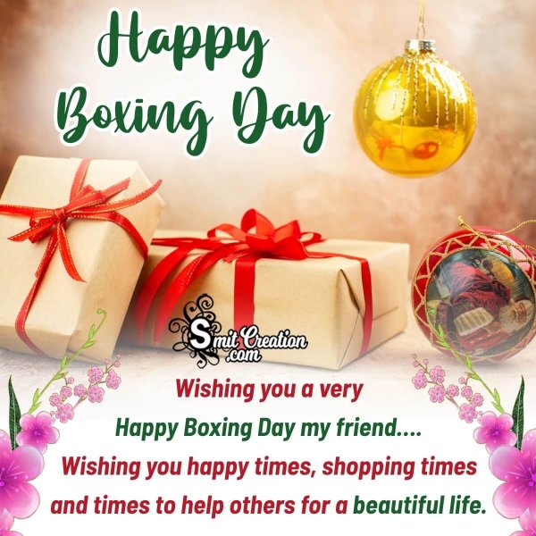 Happy Boxing Day Message Pic For Friend