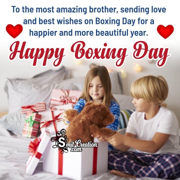 Happy Boxing Day Message Image For Brother