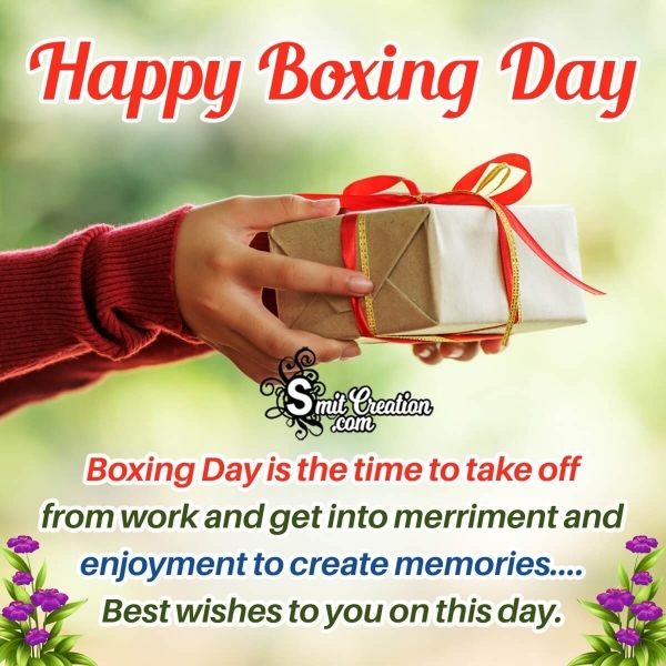 Happy Boxing Day Message Picture
