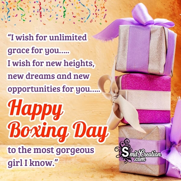 Happy Boxing Day Greeting Photo