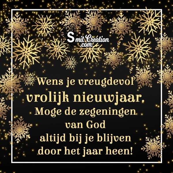 New Year Blessing in Dutch