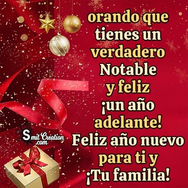 Happy New Year Wish in Spanish