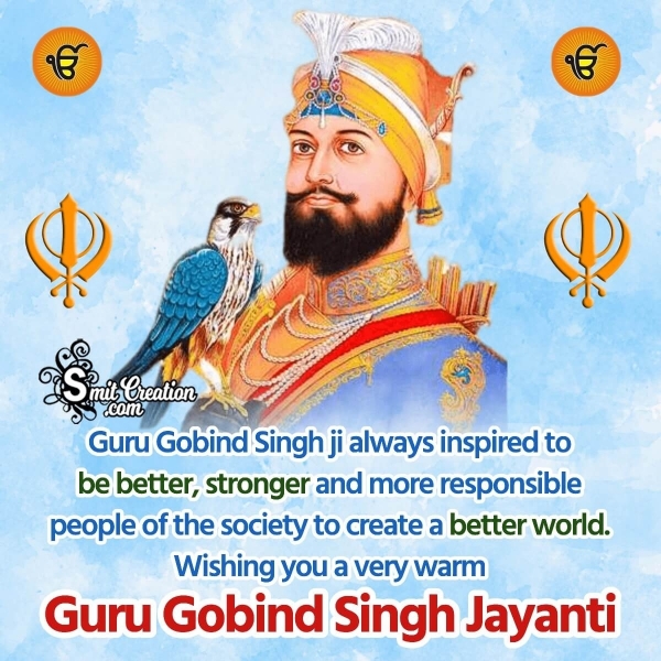 Guru Gobind Singh Jayanti Greeting Image