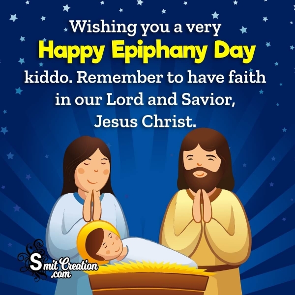 Happy Epiphany Day Wish Pic For Kid