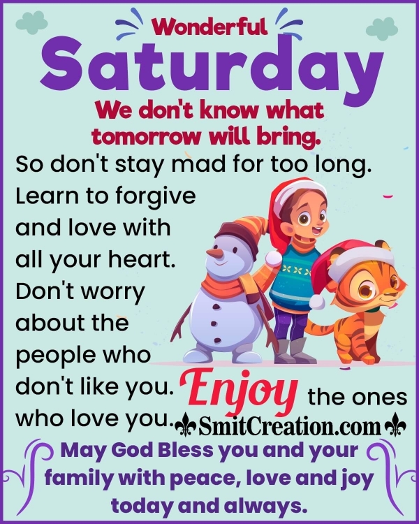 Wonderful Saturday Quote Wish