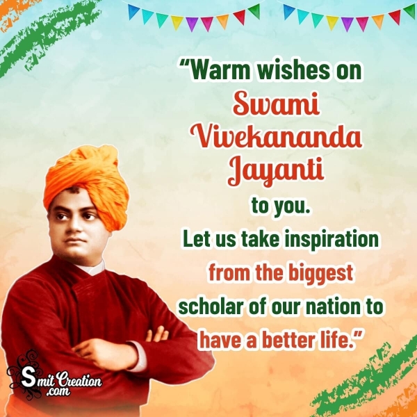 Swami Vivekananda Jayanti Wishing Photo