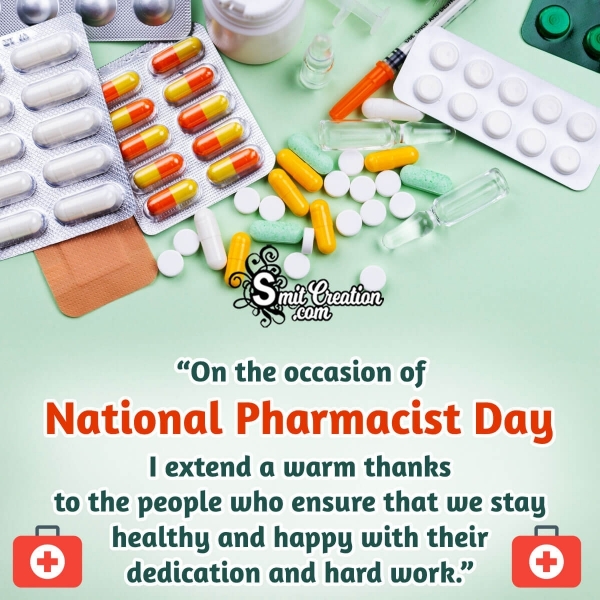 National Pharmacist Day Status Picture
