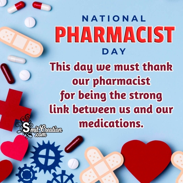 Thank you Message Image On National Pharmacist Day