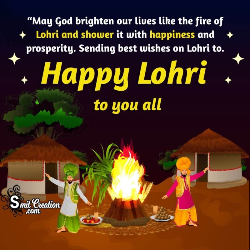 Blessed Lohri Message Photo 
